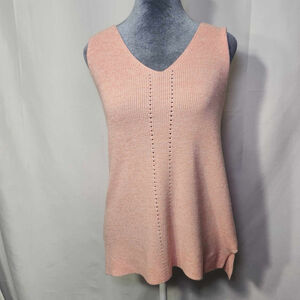 Sundance Small Women Baylee Sweater Tank Top Lightweight V Neck Ribbed